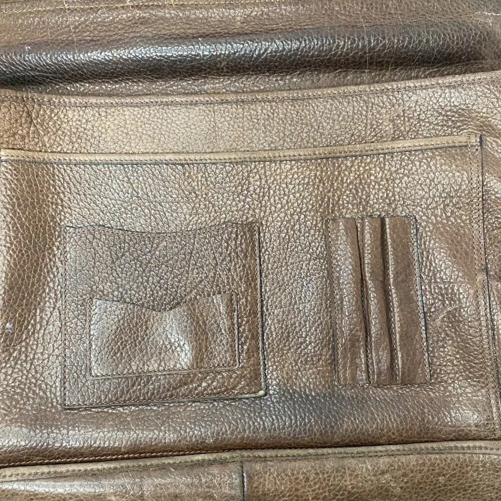 Vintage distressed brown